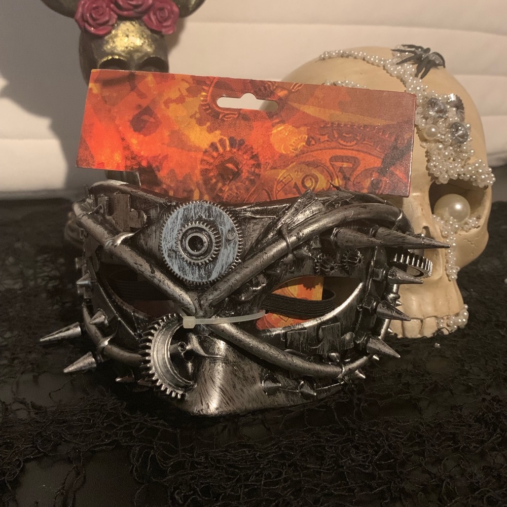 Cool Steampunk Gears and Spikes Mask